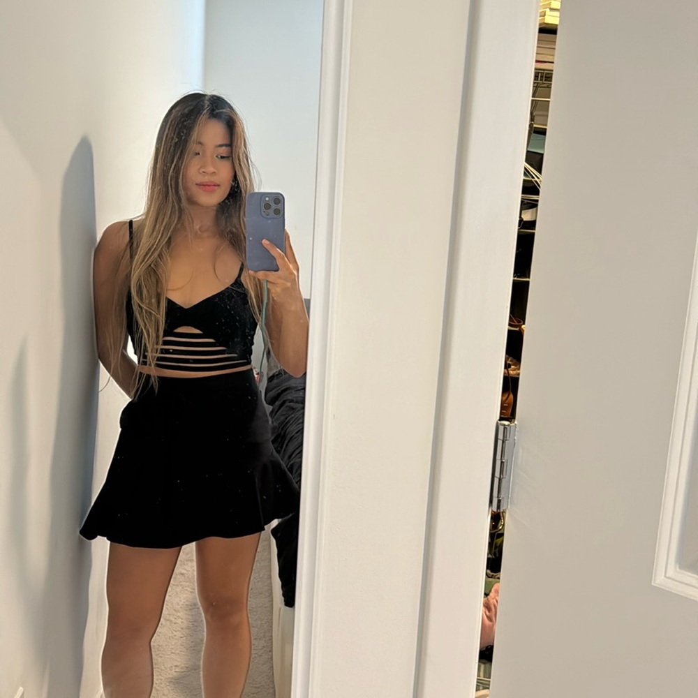 Zara black skort